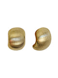 Frosted adzuki Doudou French niche earrings women's ins style high-end sense simple and versatile earrings temperament earrings HZ1022