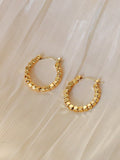 Gold circle earrings earrings female temperament Korean earrings new minimalist style HZ1022