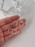 New sterling silver peas temperament ear buckle earrings earrings hypoallergenic earrings simple small earrings HZ1022