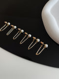 Classic Pearl Post-Hanging Stud Earrings Female Simple Temperament High Sense Niche Earrings Female Earrings HZ1022