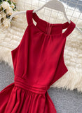 Simple A line sleeveless summer dress fashion dress HZ1022