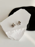 Simple niche design three-dimensional geometric origami earrings temperament earrings high-end earrings silver needles HZ1022