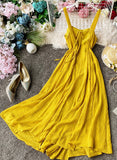 Simple A line backless dress fashion girl dress HZ1022