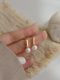 Daily Versatile Pearl Earrings Female Earrings Earrings Small and Delicate Ladies Earrings Silver Pins HZ1022
