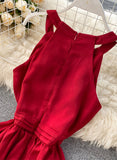 Simple A line sleeveless summer dress fashion dress HZ1022