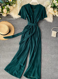 Jumpsuit slim fit wide-leg trousers HZ1022