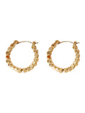 Gold circle earrings earrings female temperament Korean earrings new minimalist style HZ1022