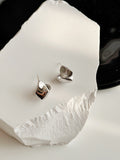 Simple niche design three-dimensional geometric origami earrings temperament earrings high-end earrings silver needles HZ1022