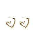 Heart Earrings Square Round Face Earrings Temperament Earrings HZ1022
