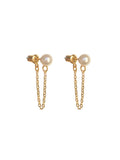 Classic Pearl Post-Hanging Stud Earrings Female Simple Temperament High Sense Niche Earrings Female Earrings HZ1022