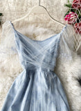 Pink tulle short dress summer dress HZ1022