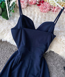 Simple sleeveless jumpsuit wide leg jumpsuit HZ1022