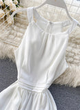 Simple A line sleeveless summer dress fashion dress HZ1022