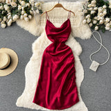 Simple Satin Dresses, Fashion Dresses HZ1022