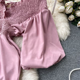 Stylish V-neck Long Sleeve Jumpsuits HZ1022