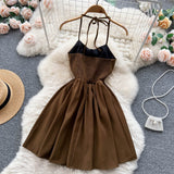 Cute Lace-up Short Dress, A-line Fashion Dress HZ1022
