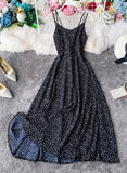 Cute A line polka dot dress summer dress HZ1022