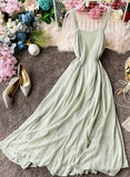 Simple A line backless dress fashion girl dress HZ1022