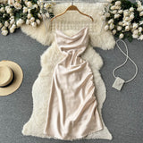 Simple Satin Dresses, Fashion Dresses HZ1022