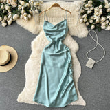Simple Satin Dresses, Fashion Dresses HZ1022