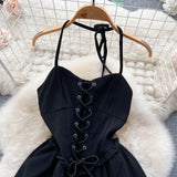Cute Lace-up Short Dress, A-line Fashion Dress HZ1022