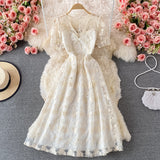 Cute Lace Short A Line Dress Fashion Dress HZ1022