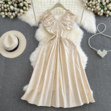 Cute V-neck Dress, Fashion Dress HZ1022