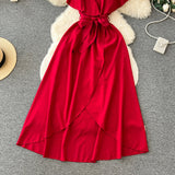 Cute V-neck Dress, A-line Fashion Dress HZ1022