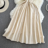 Cute V-neck Dress, Fashion Dress HZ1022