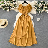 Cute V-neck Dress, A-line Fashion Dress HZ1022