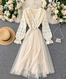 Cute Lace Long Dress Fashion Dress HZ1022