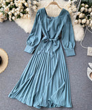 Simple A Line Long Sleeve Dress HZ1022