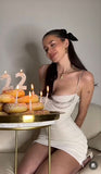 Sexy 22th Birthday Dresses Tight White Birthday Outfits HZ1022