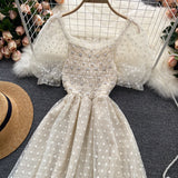 Cute Lace Short Dress Fashion Dress HZ1022