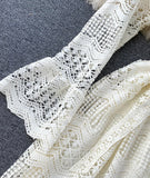 Cute Lace Long Sleeve Dress Lace Dress HZ1022