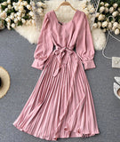 Simple A Line Long Sleeve Dress HZ1022