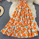 Cute A Line Floral Dress Fashion Dress HZ1022