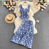 Cute Regular Polka Dot Dress Two Pieces Dress HZ1022