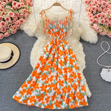 Cute A Line Floral Dress Fashion Dress HZ1022