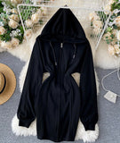 Cute Hoodie Casual Dress HZ1022