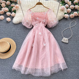 Cute Tulle Lace Short Dress Fashion Girl Dress HZ1022