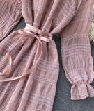 Unique Tulle Long Sleeve Dress Fashion Dress HZ1022