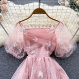 Cute Tulle Lace Short Dress Fashion Girl Dress HZ1022