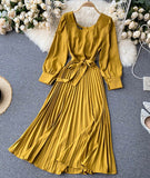 Simple A Line Long Sleeve Dress HZ1022