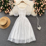 Cute Lace Short Dress Fashion Dress HZ1022