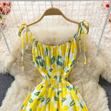 Cute A Line Floral Dress Fashion Dress HZ1022