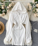 Cute Hoodie Casual Dress HZ1022