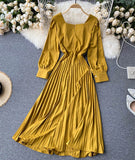 Simple A Line Long Sleeve Dress HZ1022