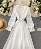 Cute Lace Long Dress Fashion Dress HZ1022