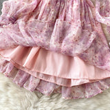 Cute V-neck Short Dresses, A-line Long Sleeve Dresses HZ1022